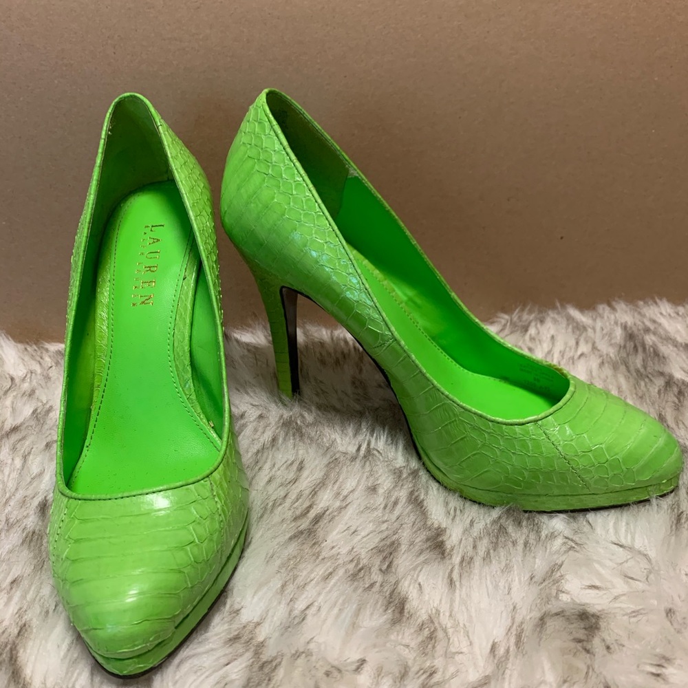Ralph Lauren Kailee Snakeskin pumps heels